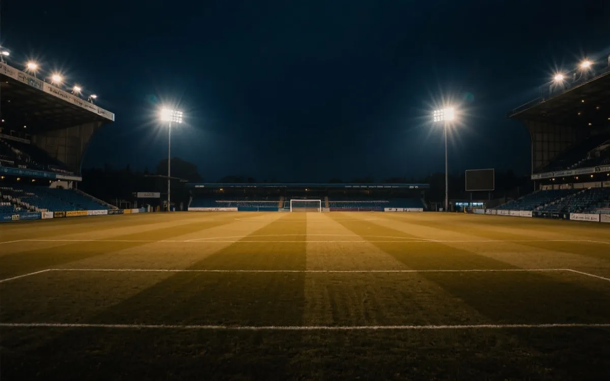 夜间球场氛围图